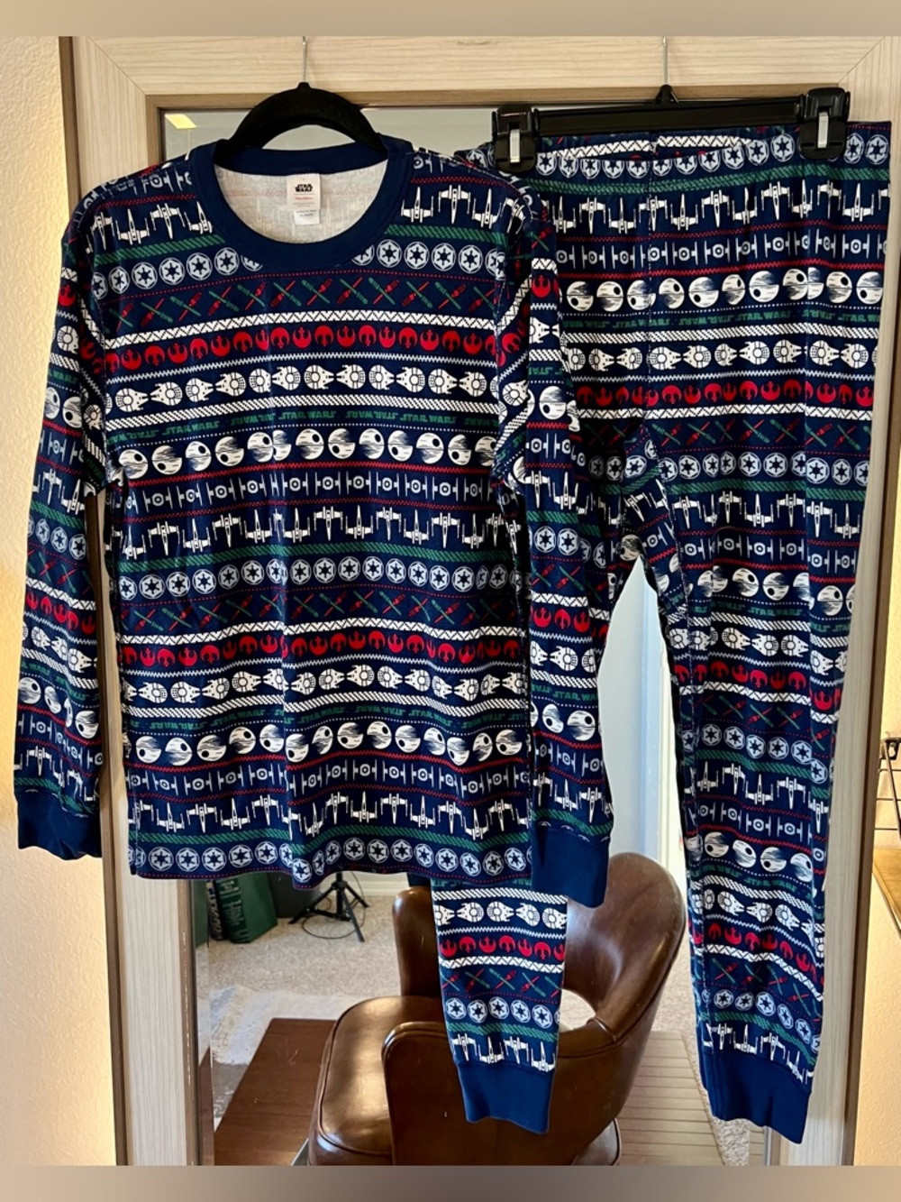 Hanna Andersson Women's STAR WARS™ Holiday Long John Pajama Top size large